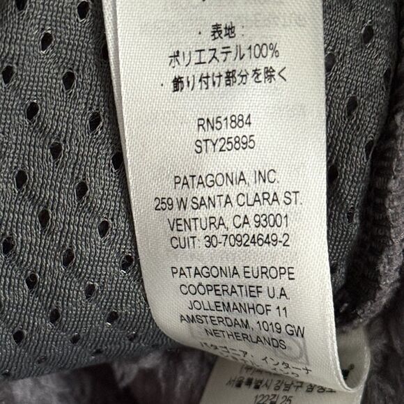 PATAGONIA Los Gatos Crew Pullover Fleece Shirt Mens Med Forge Gray Pocket Jacket - Picture 8 of 8